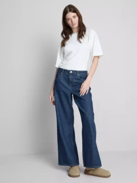 The Edit Straight-Leg-Jeans aus Baumwoll-Denim