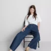 The Edit Straight-Leg-Jeans aus Baumwoll-Denim The Edit Straight-Leg-Jeans aus Baumwoll-Denim