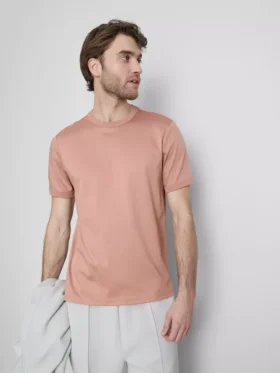 The Edit T-Shirt aus merzerisiertem Stoff in Slim-Fit-Passform