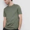 The Edit T-Shirt aus merzerisiertem Stoff in Slim-Fit-Passform The Edit T-Shirt aus merzerisiertem Stoff in Slim-Fit-Passform
