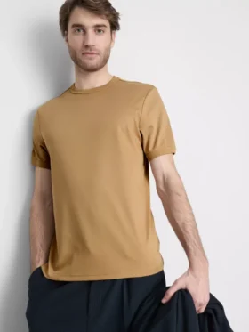 The Edit T-Shirt aus merzerisiertem Stoff in Slim-Fit-Passform