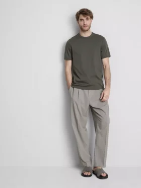 The Edit T-Shirt aus merzerisiertem Stoff in Slim-Fit-Passform
