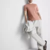 The Edit T-Shirt aus merzerisiertem Stoff in Slim-Fit-Passform The Edit T-Shirt aus merzerisiertem Stoff in Slim-Fit-Passform