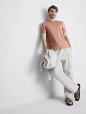 The Edit T-Shirt aus merzerisiertem Stoff in Slim-Fit-Passform