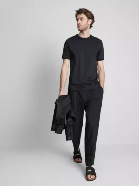The Edit T-Shirt aus merzerisiertem Stoff in Slim-Fit-Passform