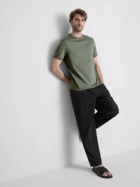 The Edit T-Shirt aus merzerisiertem Stoff in Slim-Fit-Passform