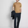 The Edit T-Shirt aus merzerisiertem Stoff in Slim-Fit-Passform The Edit T-Shirt aus merzerisiertem Stoff in Slim-Fit-Passform