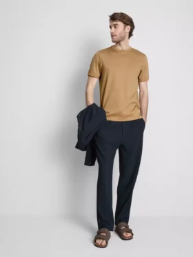 The Edit T-Shirt aus merzerisiertem Stoff in Slim-Fit-Passform