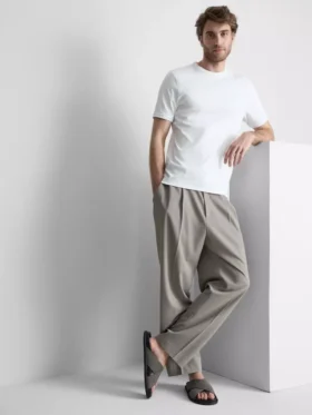 The Edit T-Shirt aus merzerisiertem Stoff in Slim-Fit-Passform