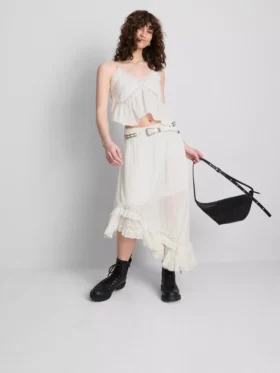 The Primark Scene | Asymmetrischer Maxirock mit Stickerei