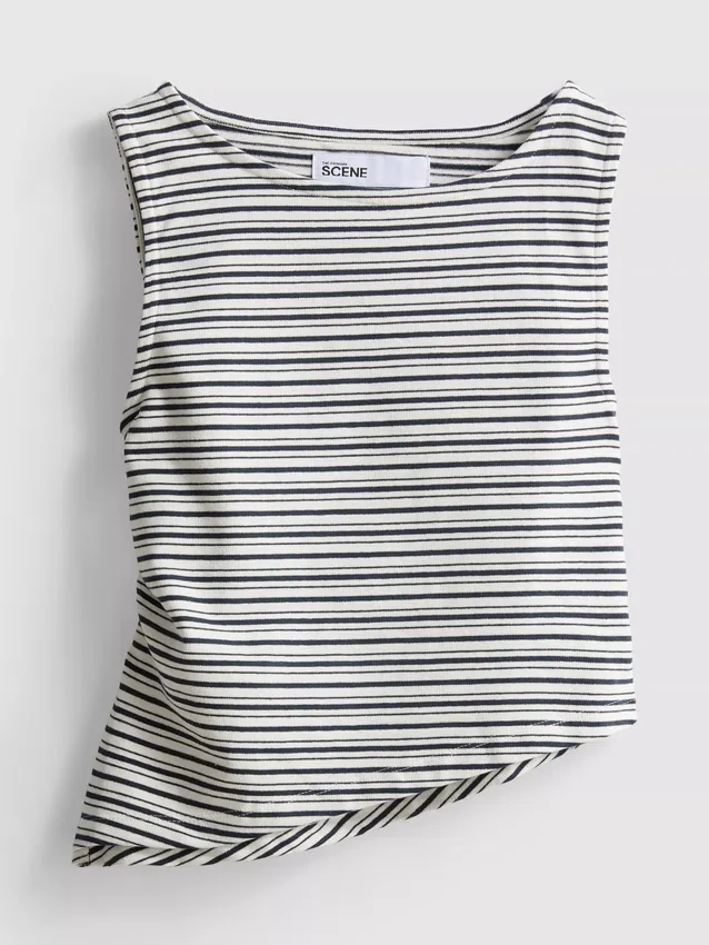 The Primark Scene | Asymmetrisches gestreiftes Tanktop The Primark Scene | Asymmetrisches gestreiftes Tanktop