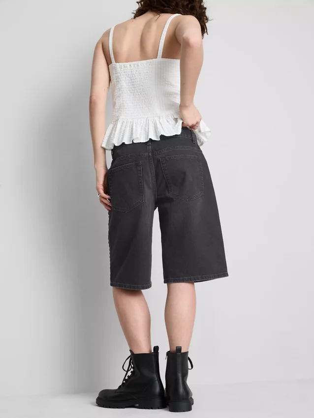 The Primark Scene | Baumwoll-Jeansshorts mit Nieten The Primark Scene | Baumwoll-Jeansshorts mit Nieten