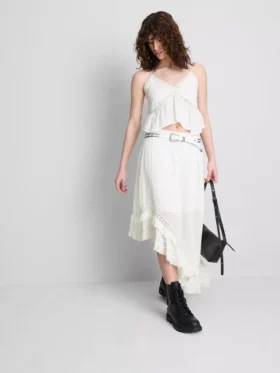 The Primark Scene | Baumwoll-Top mit Broderie-Muster, V-Ausschnitt und Trägern