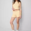The Primark Scene | Eng anliegende gestreifte Shorts mit hohem Baumwollanteil The Primark Scene | Eng anliegende gestreifte Shorts mit hohem Baumwollanteil