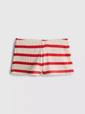 The Primark Scene | Gestreifte Micro-Shorts aus Häkelstoff