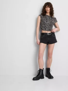 The Primark Scene | Kurzes, schulterfreies, transparentes Oberteil