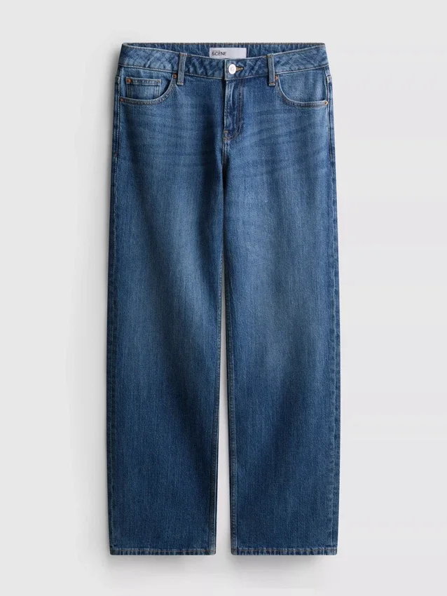 The Primark Scene | Low-Rise-Jeans mit geradem Bein The Primark Scene | Low-Rise-Jeans mit geradem Bein