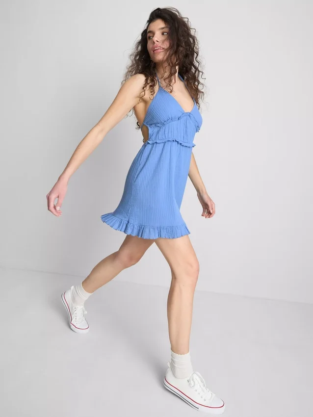 The Primark Scene | Minikleid mit Knitter-Rüschen The Primark Scene | Minikleid mit Knitter-Rüschen
