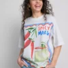 The Primark Scene | Oversized-Baumwoll-T-Shirt „Margarita“ The Primark Scene | Oversized-Baumwoll-T-Shirt „Margarita“