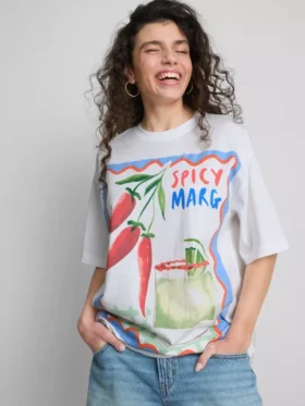 The Primark Scene | Oversized-Baumwoll-T-Shirt „Margarita“