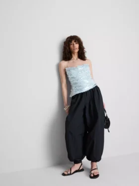 The Primark Scene | Top mit Riemchen, Pailletten und Wasserfallausschnitt
