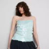 The Primark Scene | Top mit Riemchen, Pailletten und Wasserfallausschnitt The Primark Scene | Top mit Riemchen, Pailletten und Wasserfallausschnitt