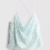 The Primark Scene | Top mit Riemchen, Pailletten und Wasserfallausschnitt The Primark Scene | Top mit Riemchen, Pailletten und Wasserfallausschnitt