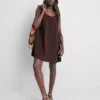Trapez-Minikleid aus Baumwolle Trapez-Minikleid aus Baumwolle