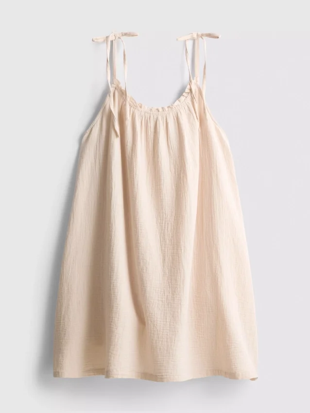 Trapez-Minikleid aus Baumwolle Trapez-Minikleid aus Baumwolle