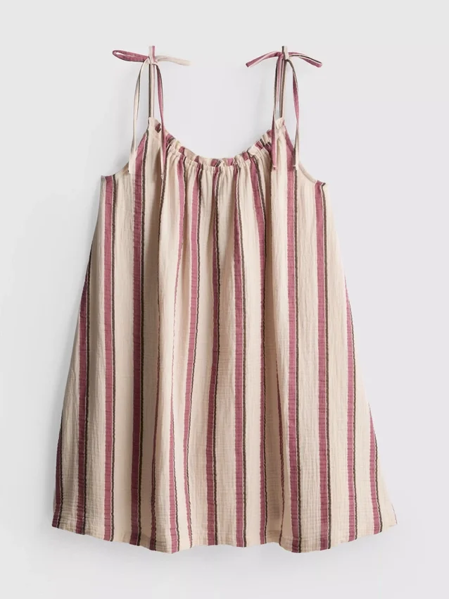 Trapez-Minikleid aus Baumwolle Trapez-Minikleid aus Baumwolle