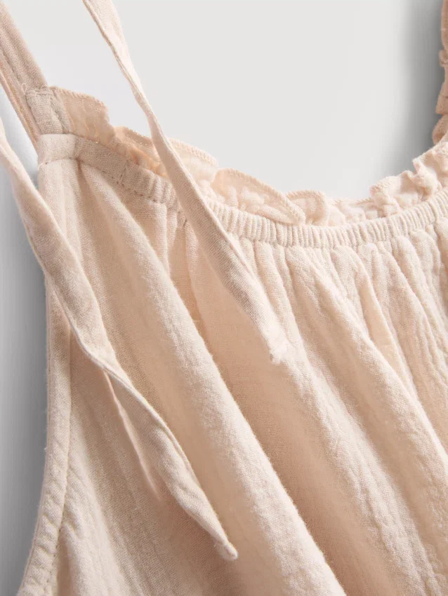 Trapez-Minikleid aus Baumwolle Trapez-Minikleid aus Baumwolle