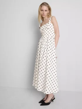 Traumfund | Midi-Kleid mit Korsett und quadratischem Ausschnitt Traumfund | Midi-Kleid mit Korsett und quadratischem Ausschnitt