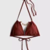 Triangel-Bikini-Oberteil mit Kettenverzierung Triangel-Bikini-Oberteil mit Kettenverzierung
