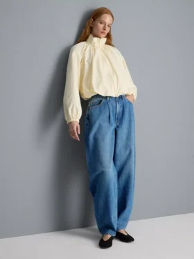 Ultimative Barrel-Leg-Jeans aus Baumwoll-Denim