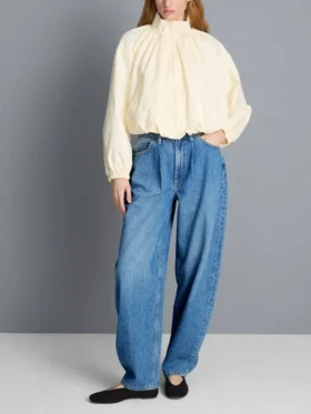 Ultimative Barrel-Leg-Jeans aus Baumwoll-Denim
