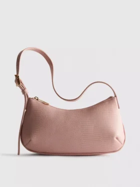 Umhängetasche mit doppeltem Seitenfalten