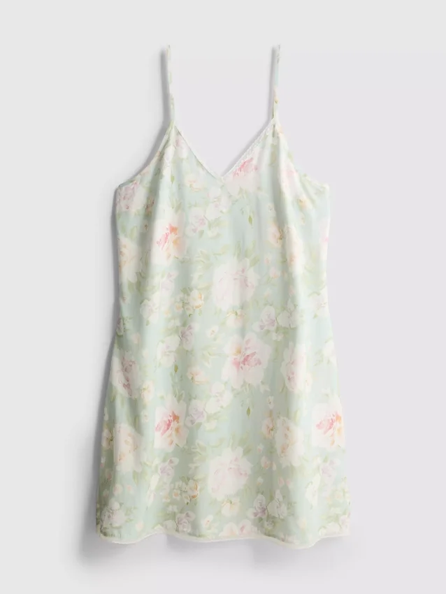 Unterkleid mit floralen Spitzenbesätzen Unterkleid mit floralen Spitzenbesätzen