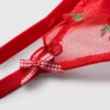 Unterwäsche-Set mit gestickten Kirschen aus Mesh