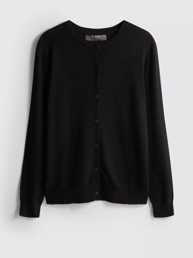 Unverzichtbare Strickjacke mit Rundhalsausschnitt Unverzichtbare Strickjacke mit Rundhalsausschnitt