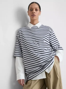 Unverzichtbares Oversize-Baumwoll-T-Shirt
