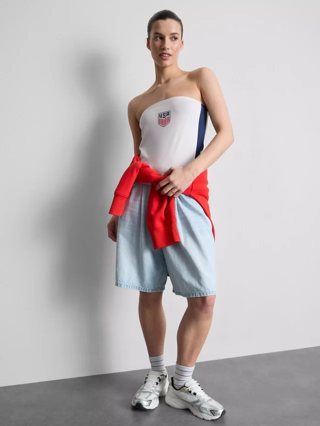 USA Soccer Bandeau-Top mit hohem Baumwollanteil USA Soccer Bandeau-Top mit hohem Baumwollanteil