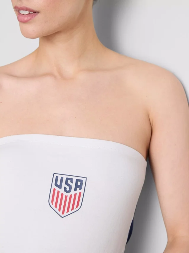 USA Soccer Bandeau-Top mit hohem Baumwollanteil USA Soccer Bandeau-Top mit hohem Baumwollanteil