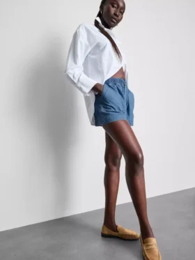 Utility-Shorts aus Baumwoll-Denim