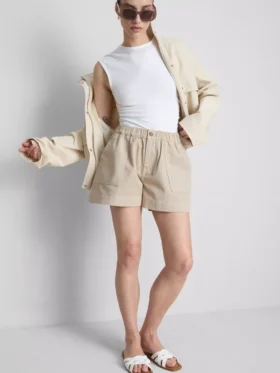 Utility-Shorts aus Baumwoll-Denim