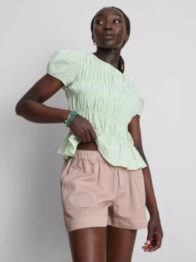 Utility-Shorts aus Baumwoll-Denim