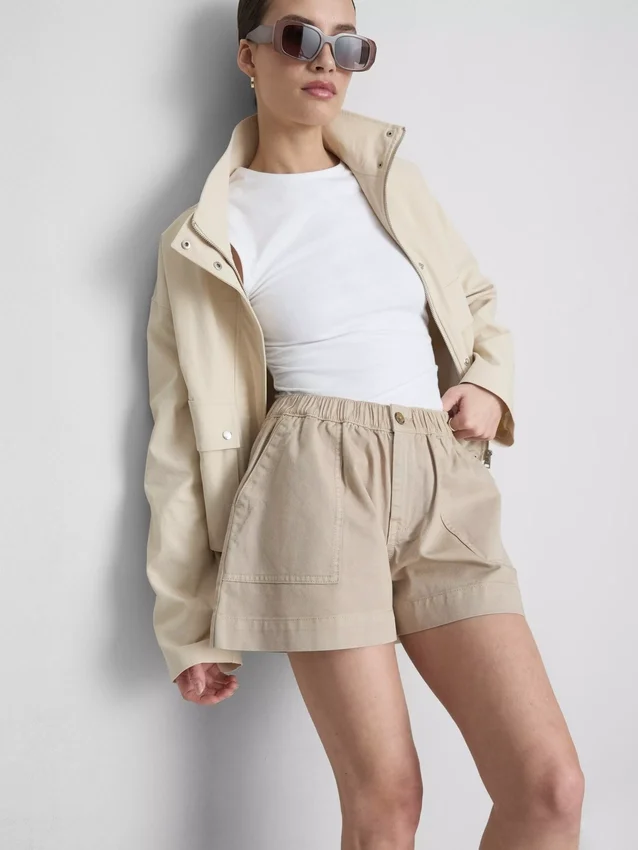 Utility-Shorts aus Baumwoll-Denim Utility-Shorts aus Baumwoll-Denim