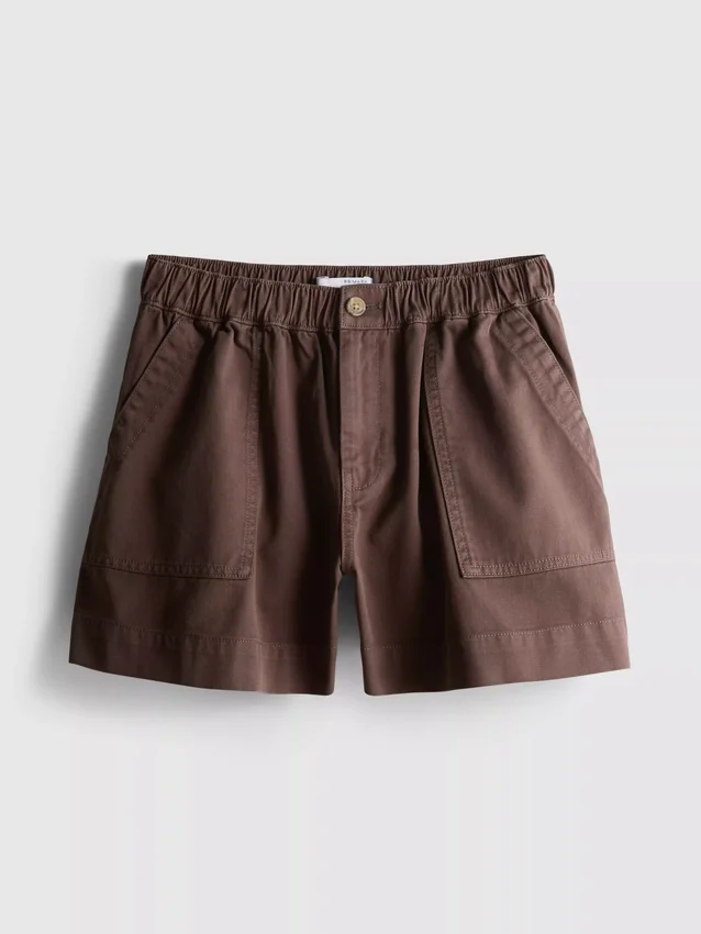 Utility-Shorts aus Baumwoll-Denim Utility-Shorts aus Baumwoll-Denim