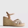 Verzierte Espadrilles mit Keilabsatz