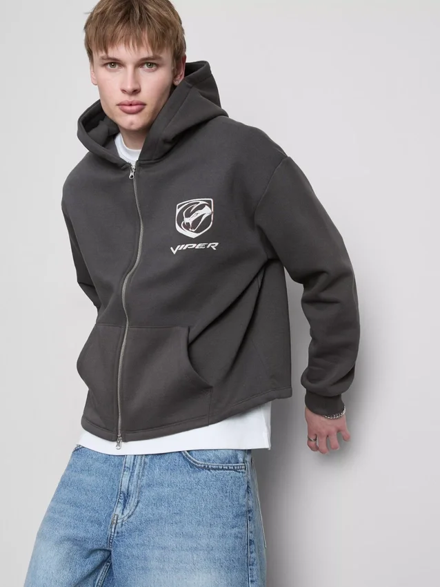Viper-Hoodie mit durchgehendem Reißverschluss Viper-Hoodie mit durchgehendem Reißverschluss