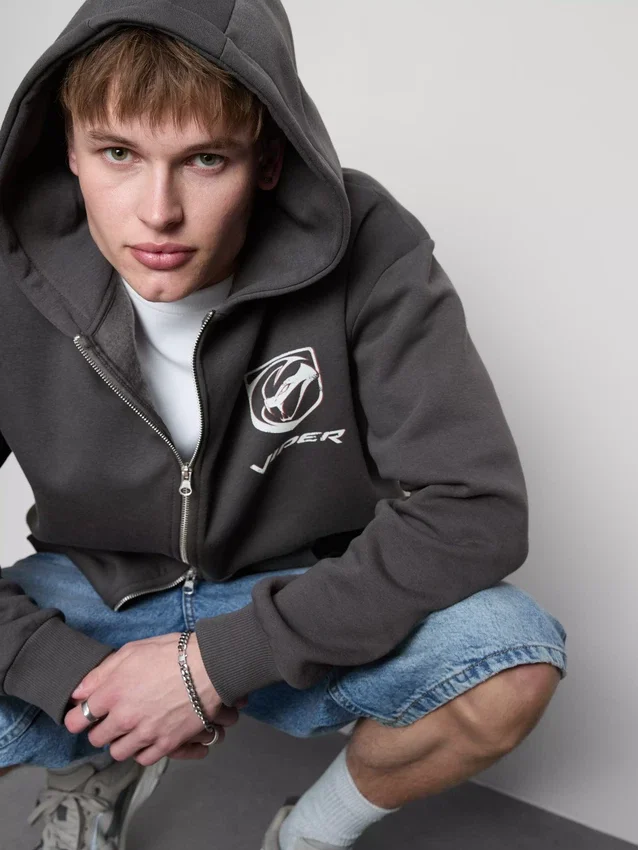 Viper-Hoodie mit durchgehendem Reißverschluss Viper-Hoodie mit durchgehendem Reißverschluss